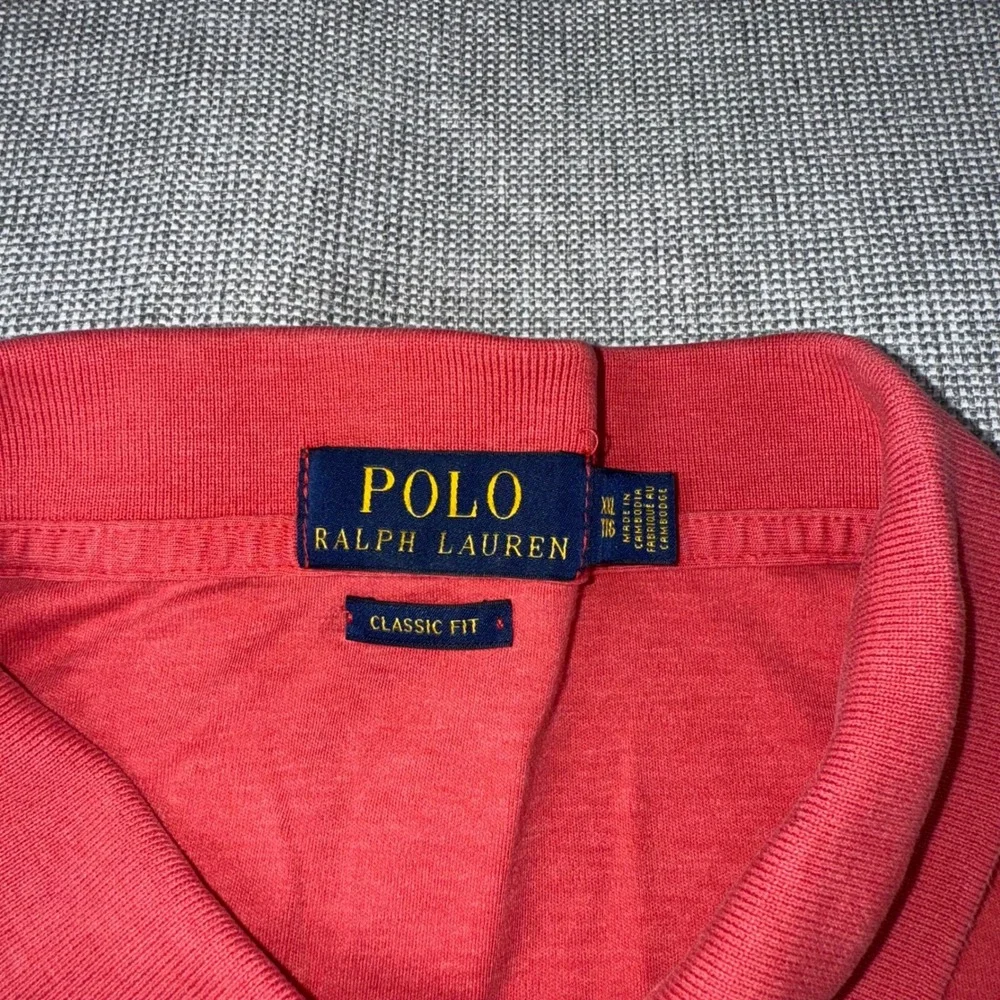 Polo Ralph Lauren Men XXL Salmon Pink Classic Fit Short Sleeve Cotton Polo Shirt